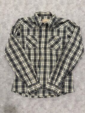 Vintage Y2K Hollister Men's Plaid Button-Down Shirt